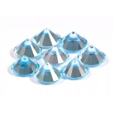 Sky blue topaz 10mm round diamond shape facet 33.45 cts